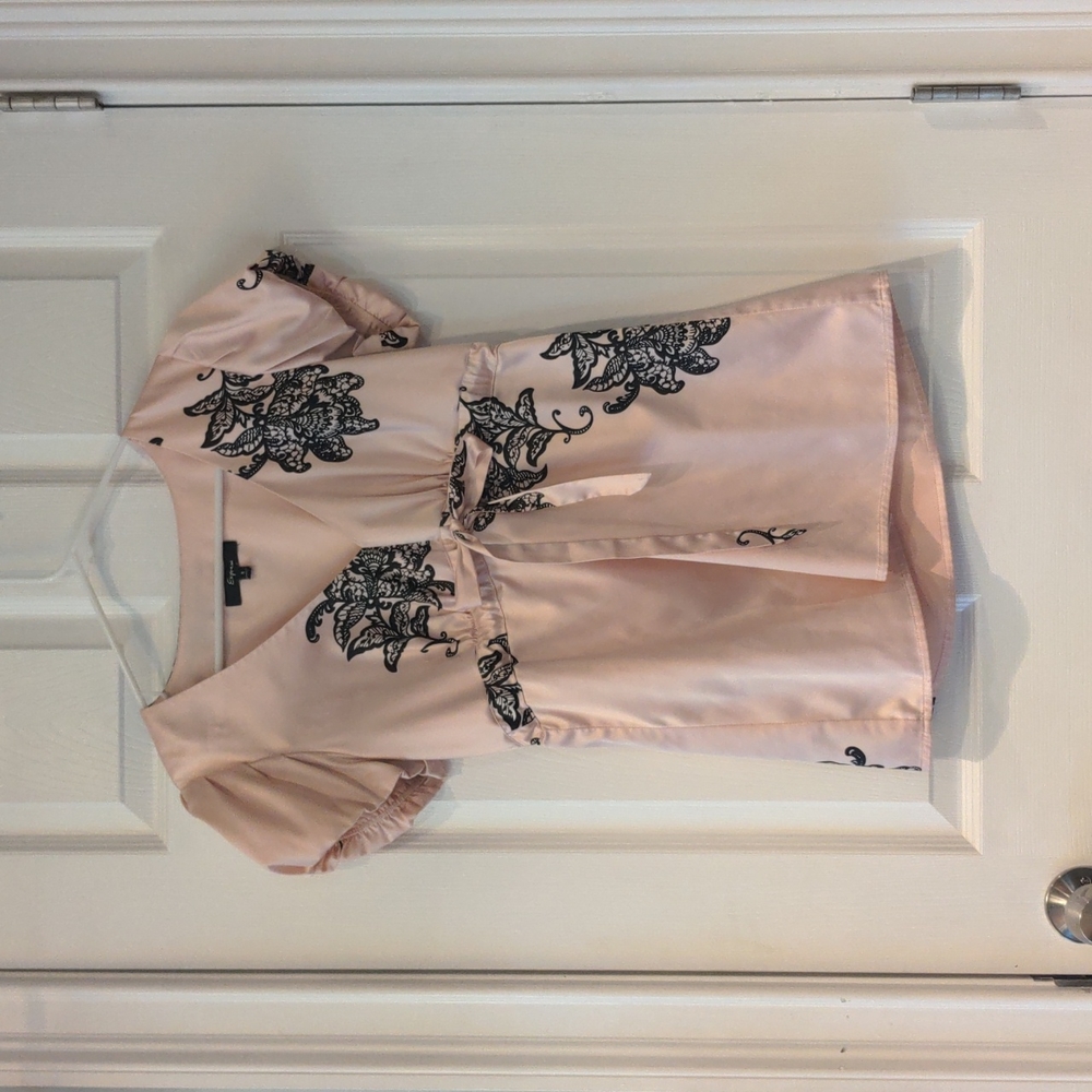 VINTAGE Express Pink Satin Top